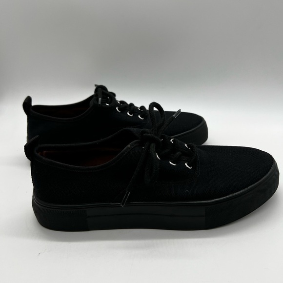 Moussy Classic Black Women's Canvas Sneakers Size 6 - Picture 9 of 15